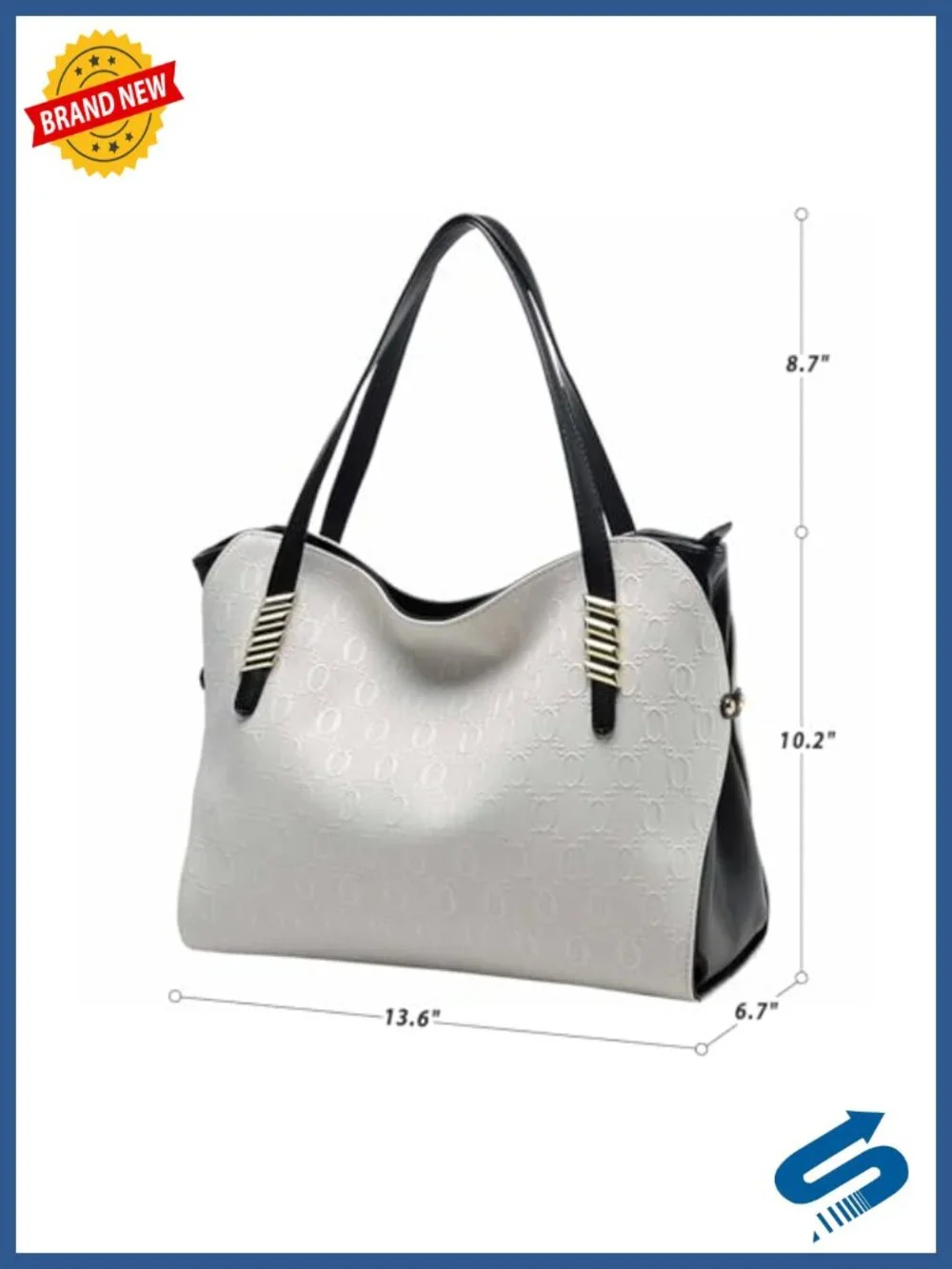 Genuine Leather Women Tote Bag Large Designer Shoulder Purses Handbag